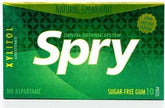 Chewing-gum au xylitol, saveur menthe frisée, sans gluten 10 pcs (12 g) - SPRY